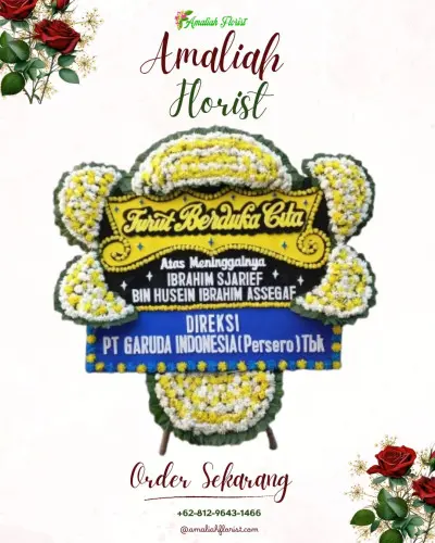 Papan Bunga Duka di Sadang Serang